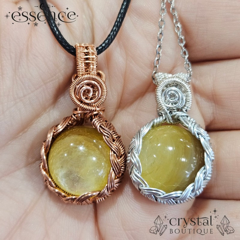 Yellow Mica Anxiety Pendant