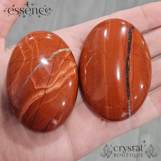 Red Jasper Palm Stones (large)