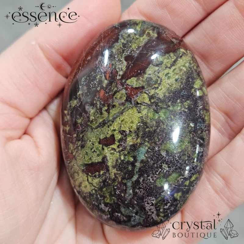 Dragon Blood Jasper Palm Stone (large)