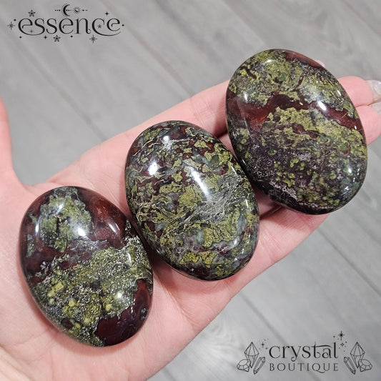 Dragon Blood Jasper Palm Stone (large)