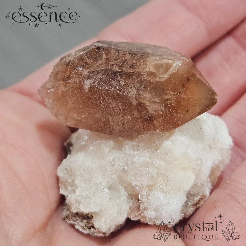 Hematoid Quartz on Crystalline Matrix