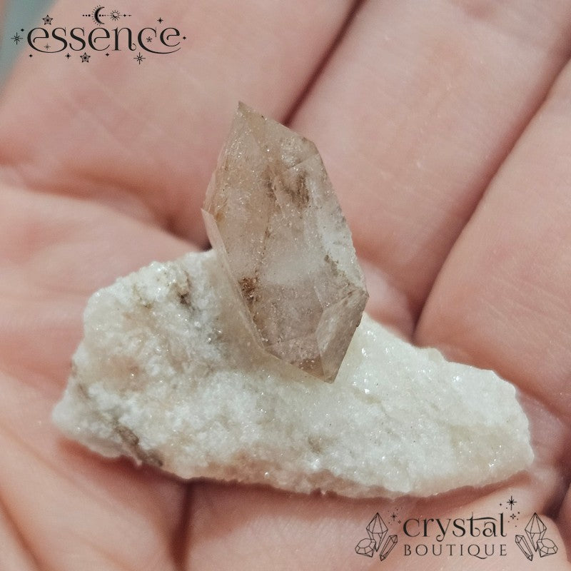 Hematoid Quartz on Crystalline Matrix