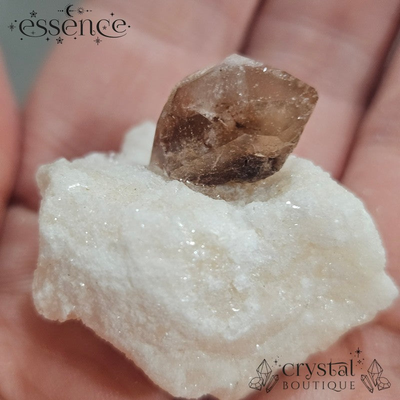 Hematoid Quartz on Crystalline Matrix