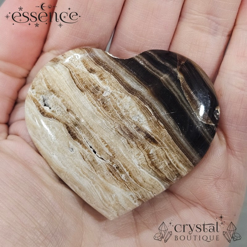 Chocolate Calcite ( Brown Aragonite) Hearts