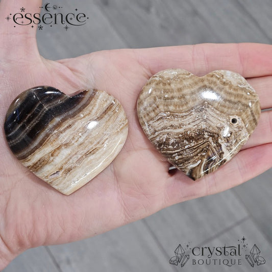 Chocolate Calcite ( Brown Aragonite) Hearts