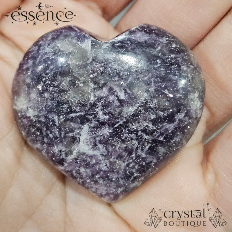 Lepidolite Hearts