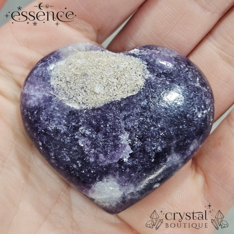 Lepidolite Hearts