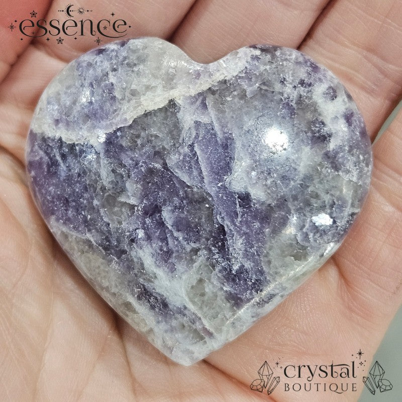 Lepidolite Hearts