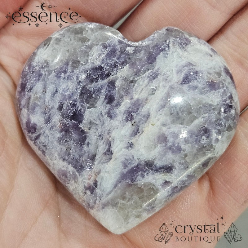 Lepidolite Hearts