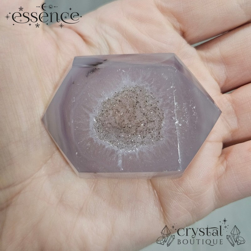 Agate Druzy Double point free forms