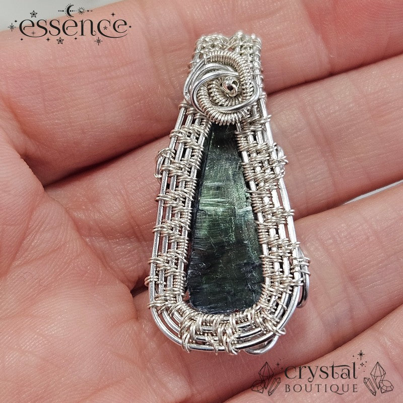 Vivianite Wire Wrapped Pendants