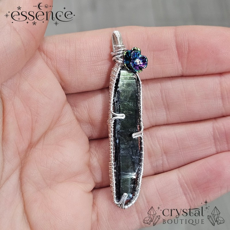Vivianite Wire Wrapped Pendants