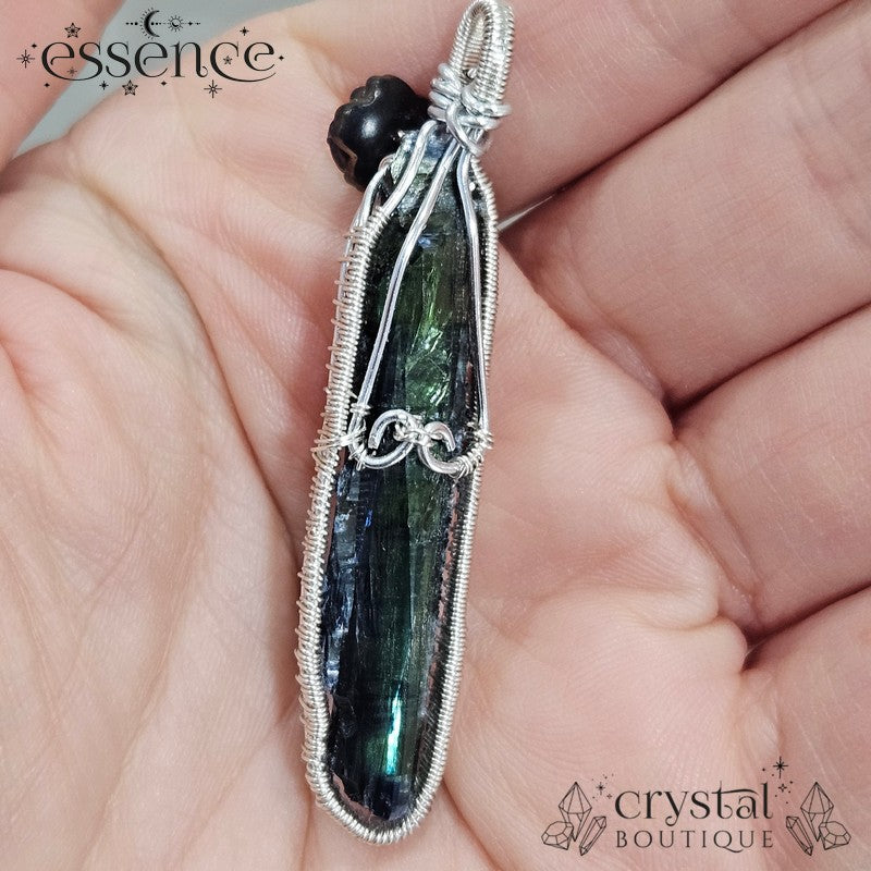 Vivianite Wire Wrapped Pendants