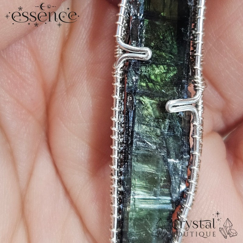 Vivianite Wire Wrapped Pendants