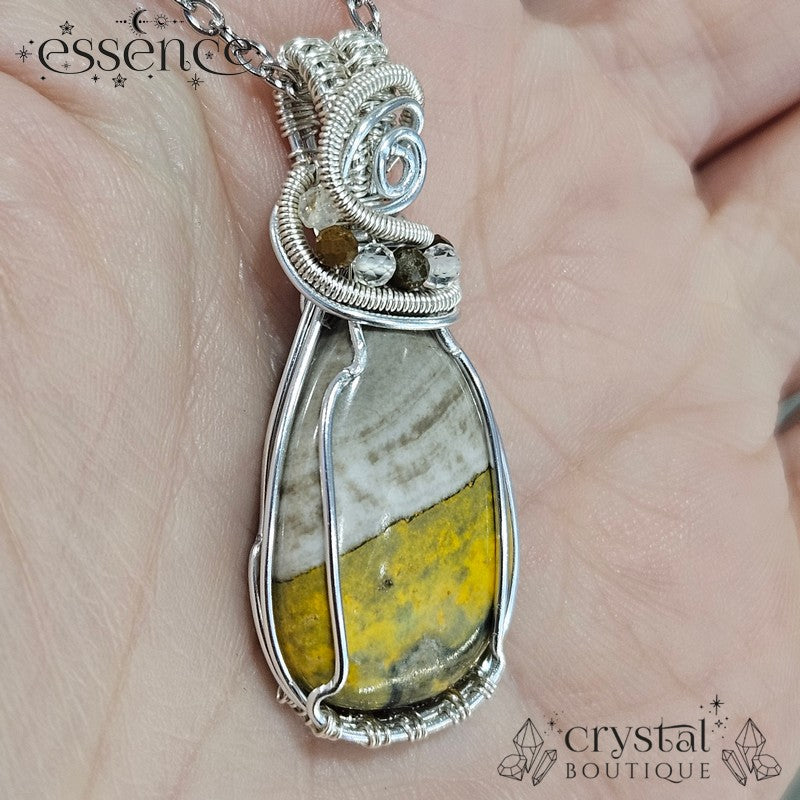 Bumble bee jasper Pendants