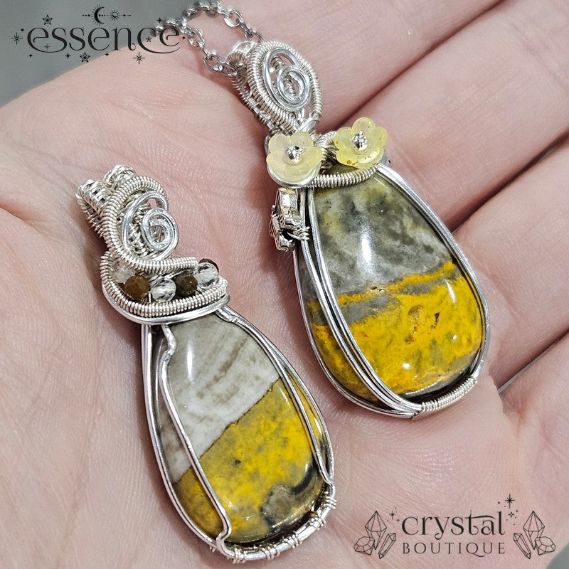 Bumble bee jasper Pendants