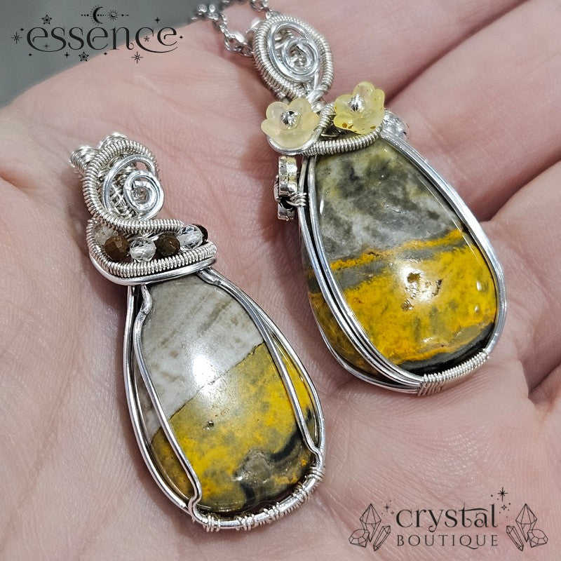Bumble bee jasper Pendants