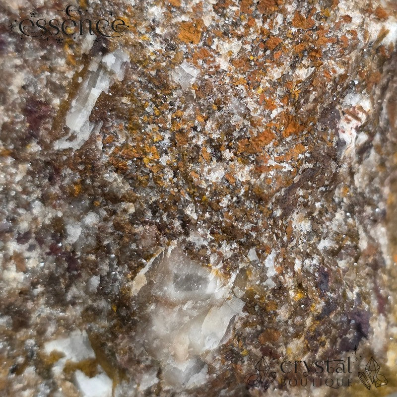 Red Manganese with Calcite