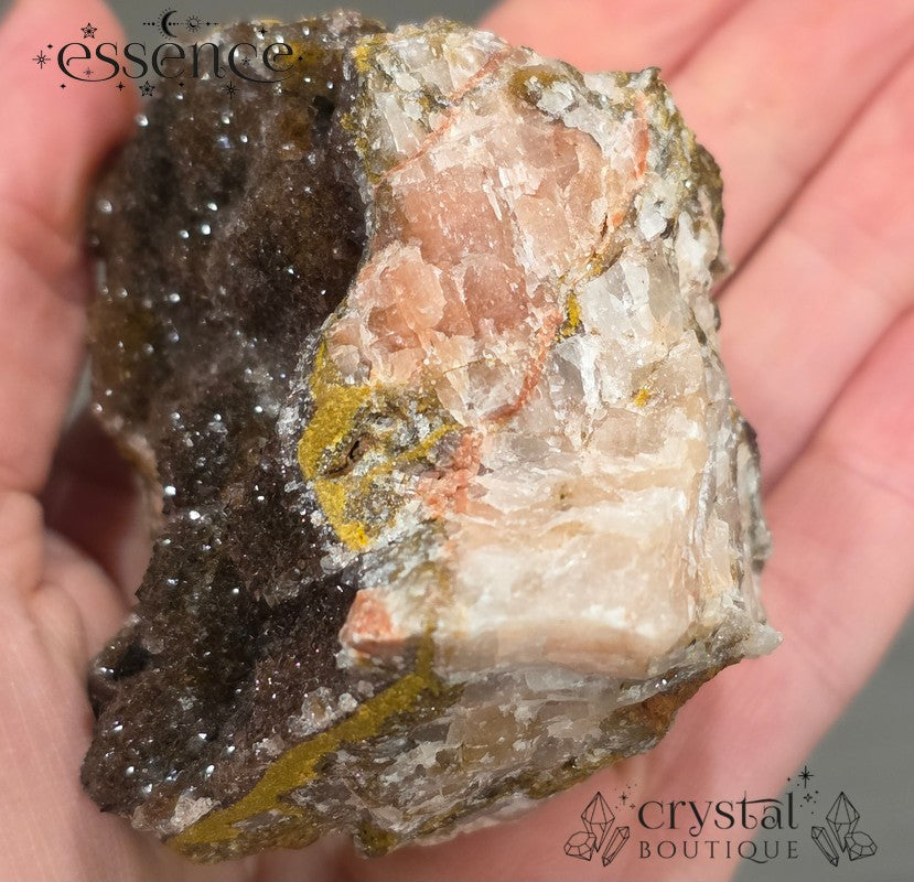 Red Manganese with Calcite