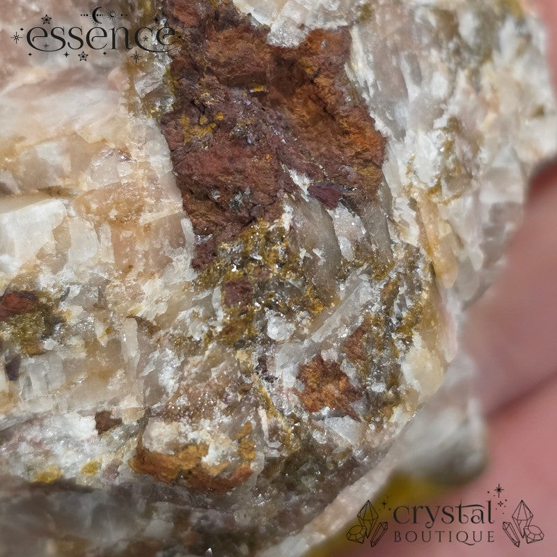 Red Manganese with Calcite