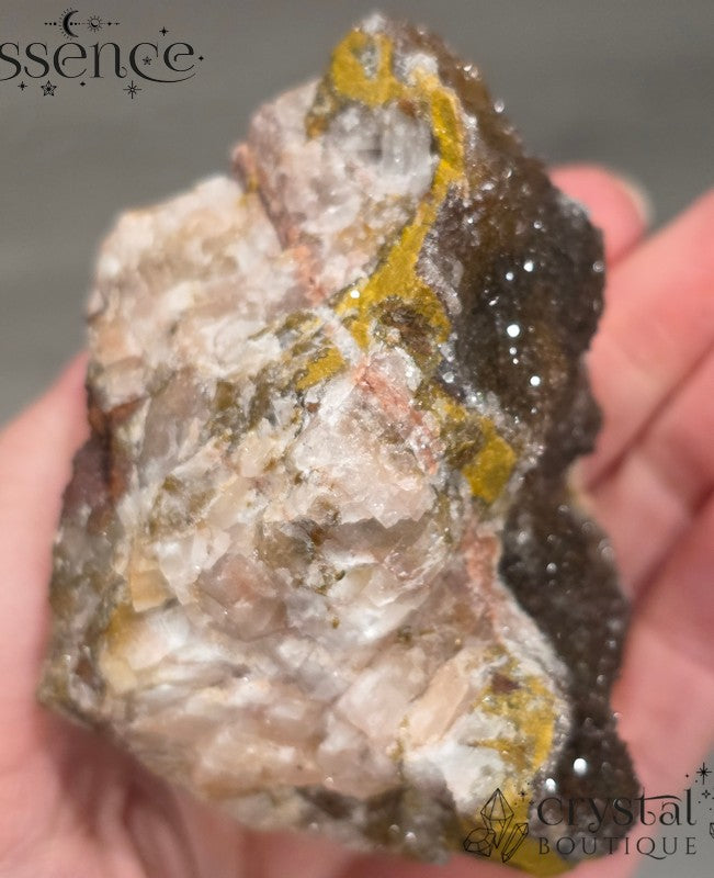 Red Manganese with Calcite