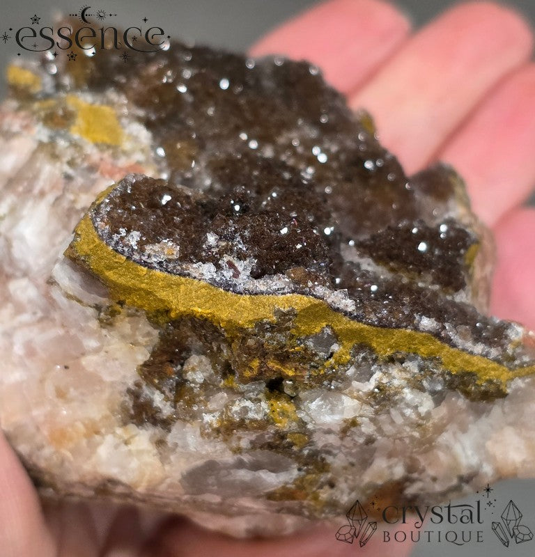 Red Manganese with Calcite