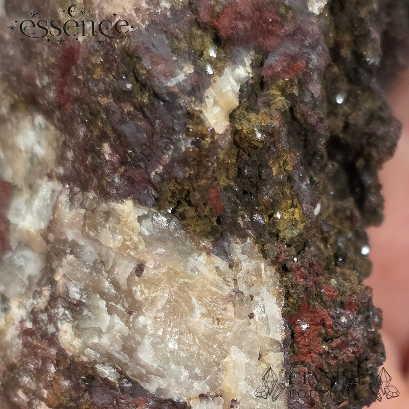 Red Manganese with Calcite