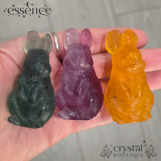 Fluorite Rabbit Carvings