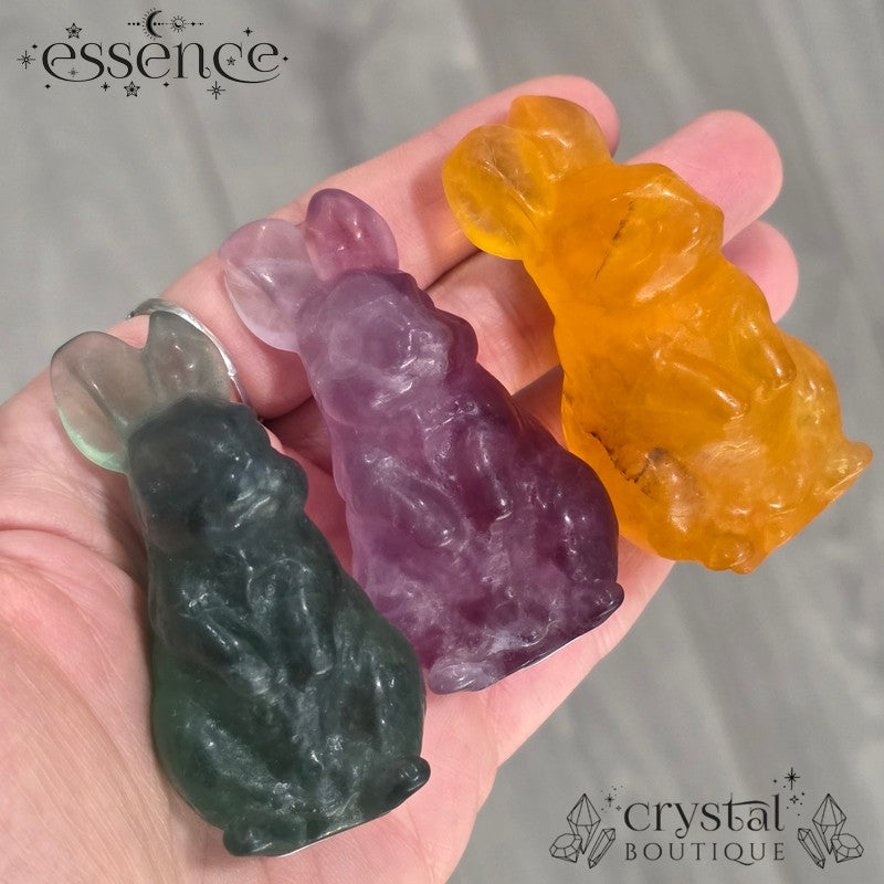 Fluorite Rabbit Carvings