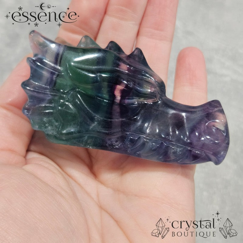 Fluorite Dragon Heads