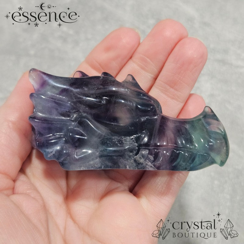 Fluorite Dragon Heads