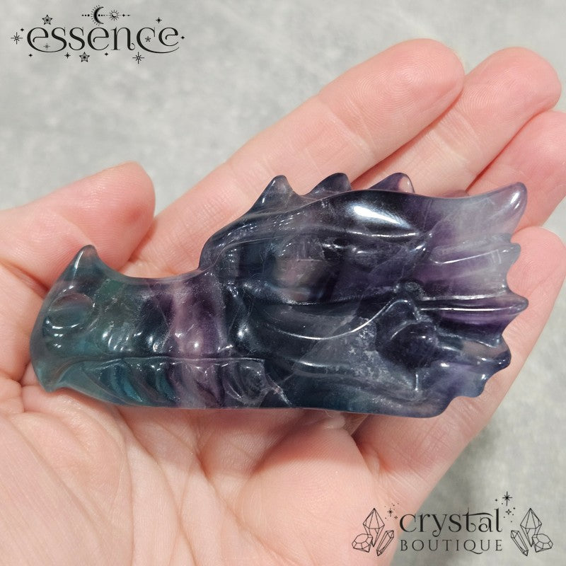 Fluorite Dragon Heads