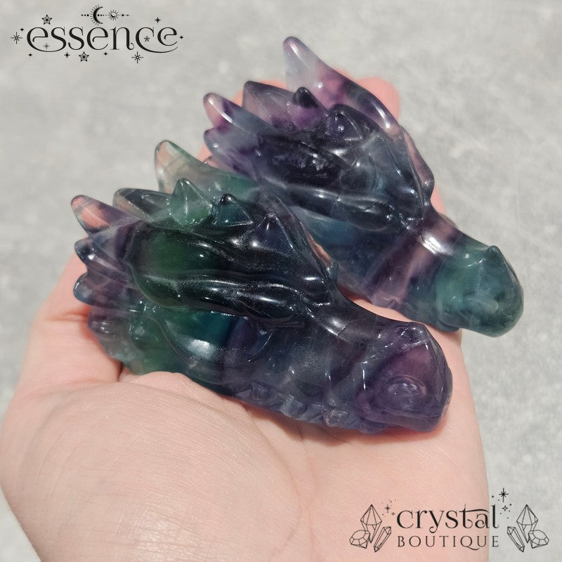 Fluorite Dragon Heads