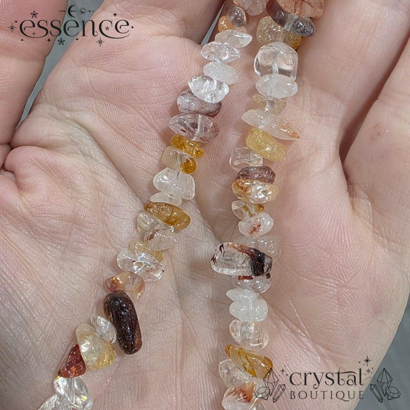 Golden Healer Quartz Phone Chain