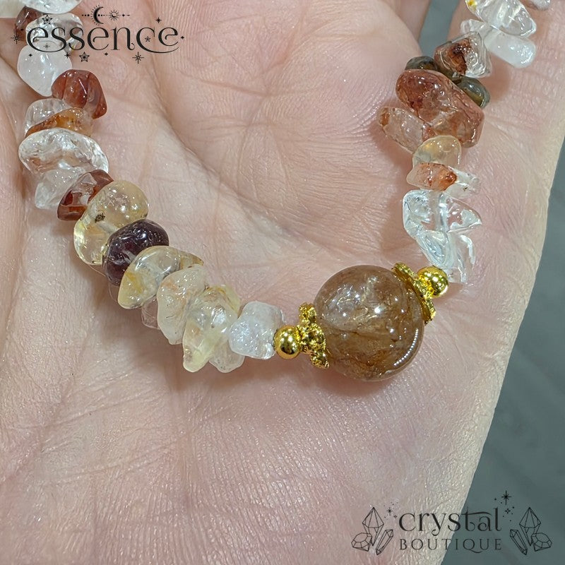 Golden Healer Quartz Phone Chain