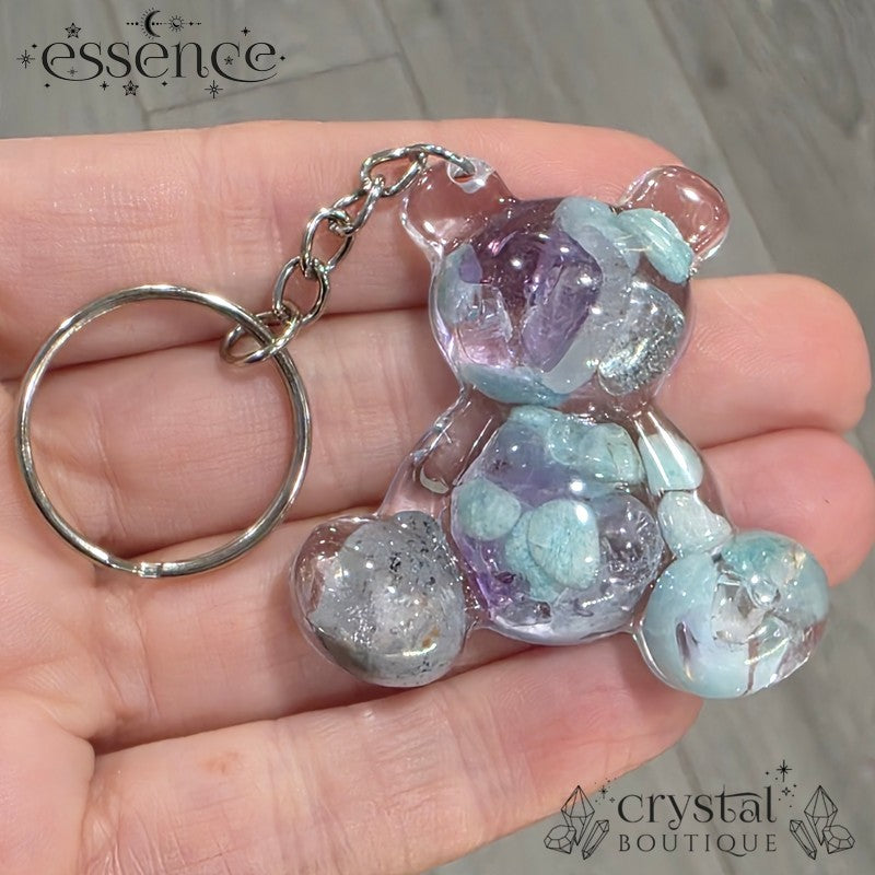 Zodiac Crystal Bear Keyrings (Aries - Virgo)