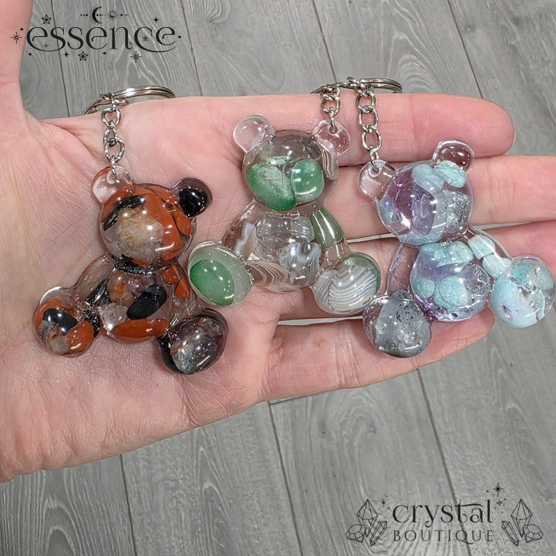 Zodiac Crystal Bear Keyrings (Aries - Virgo)