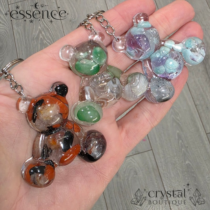 Zodiac Crystal Bear Keyrings (Aries - Virgo)