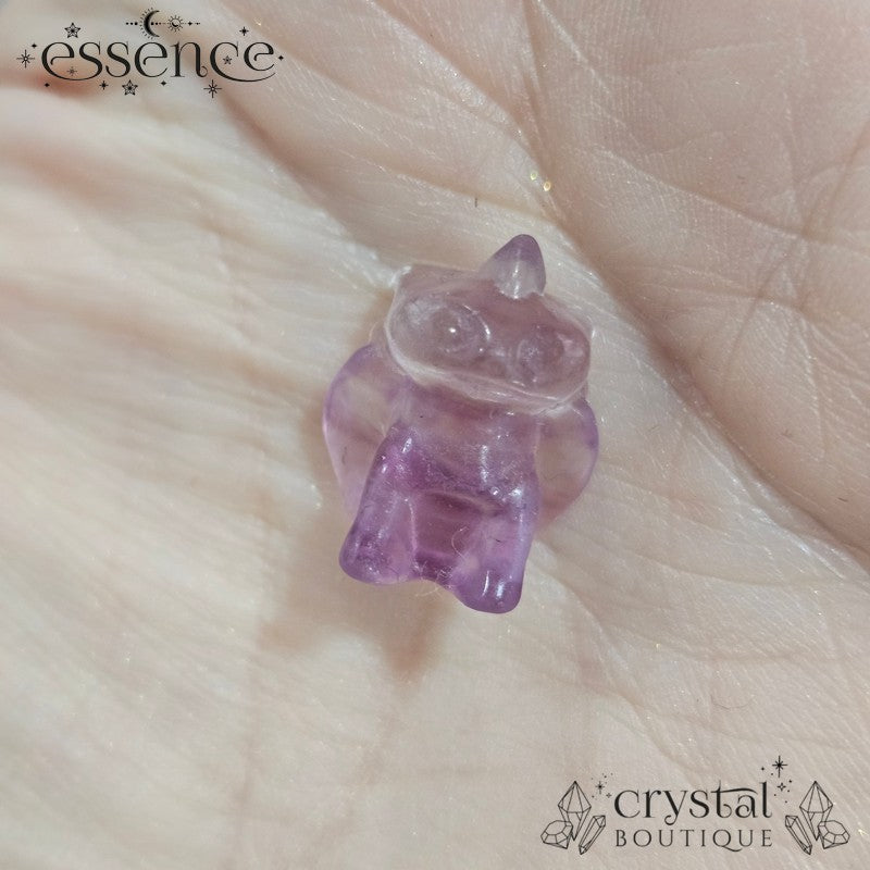Mini Fluorite Toothless Carving