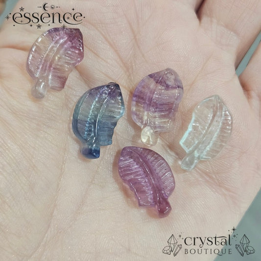Mini Fluorite Feather Carvings