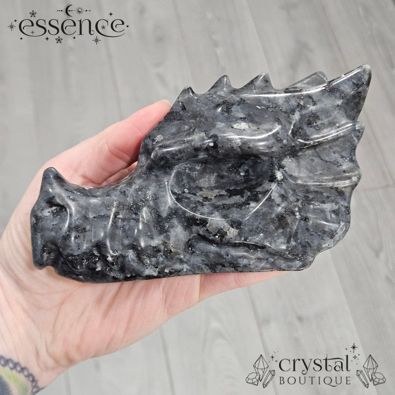 Larvikite Dragon Head - 879g