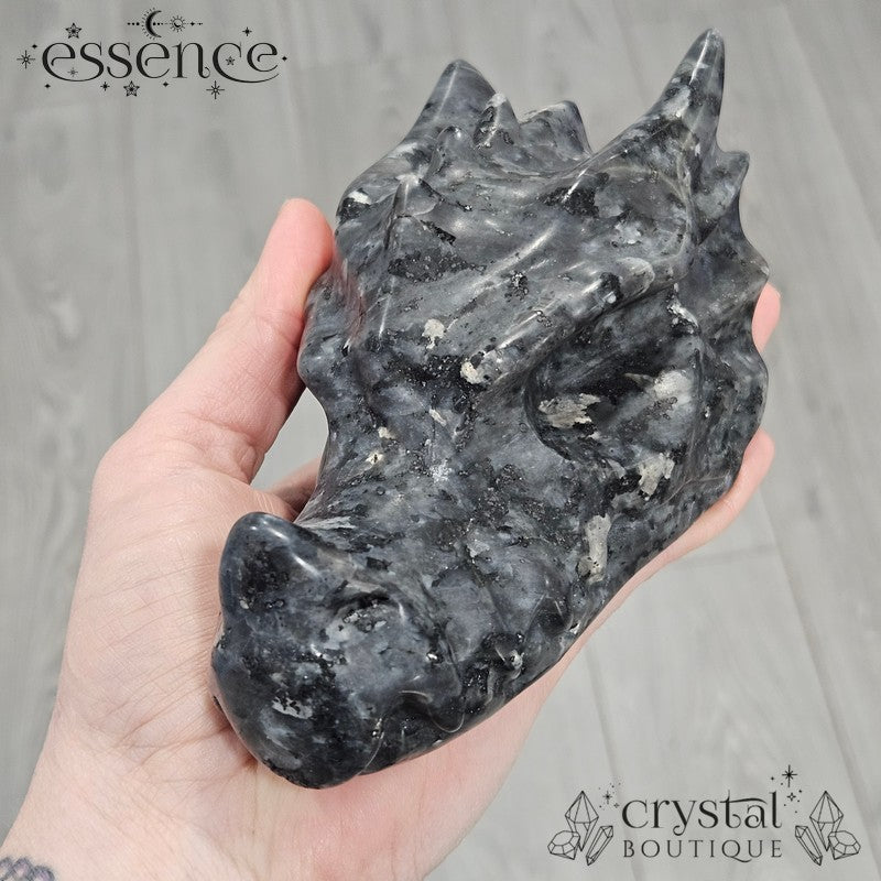 Larvikite Dragon Head - 879g