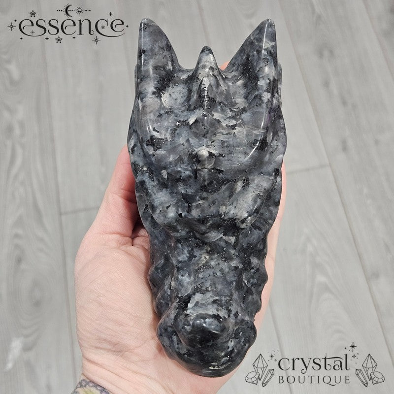 Larvikite Dragon Head - 879g