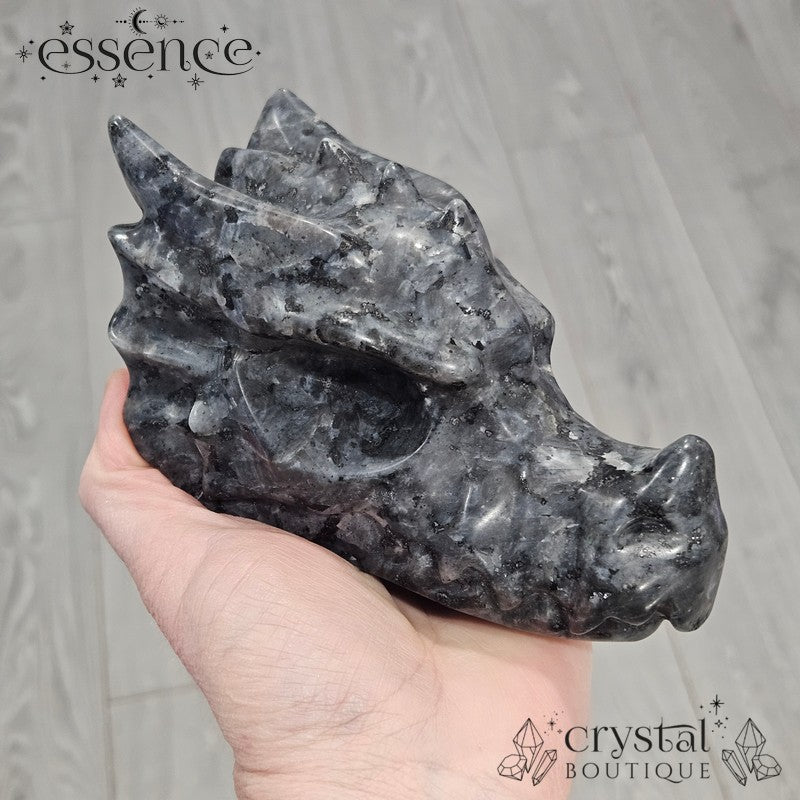 Larvikite Dragon Head - 879g