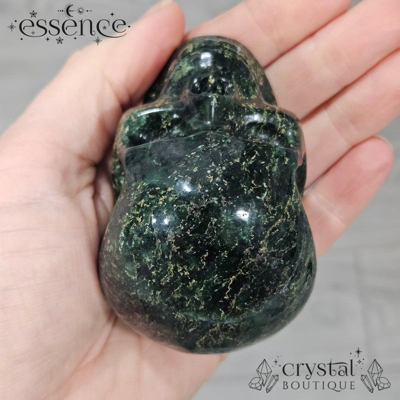 African Emerald Jasper Skull