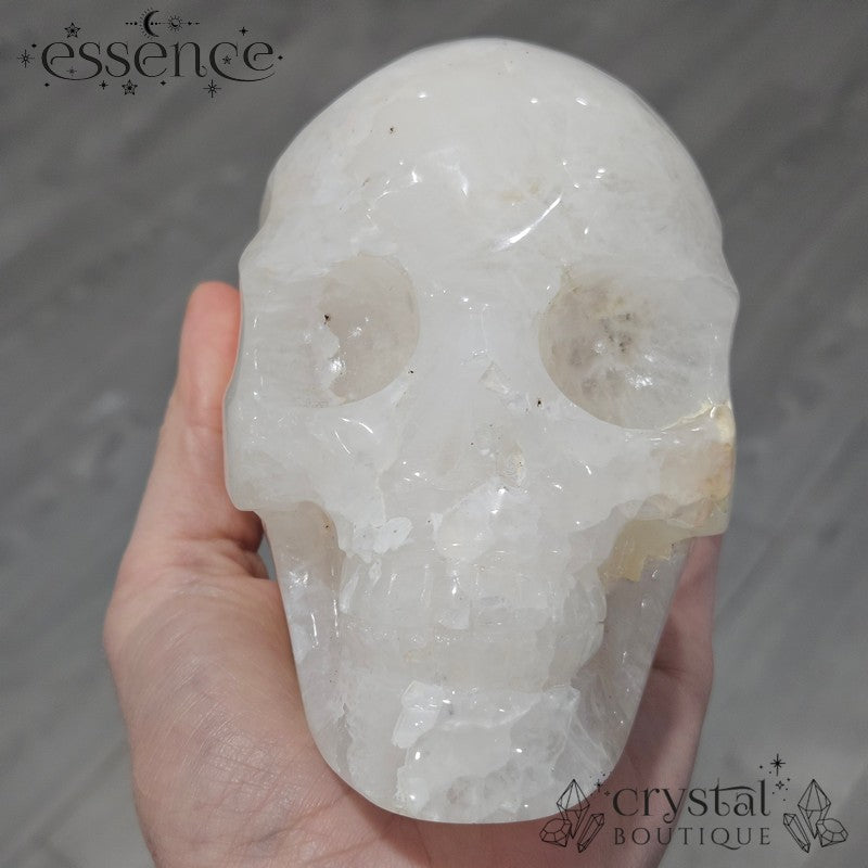 Druzy Quartz Skull – 1064g