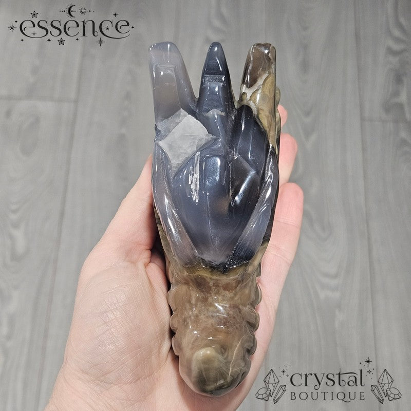 Volcano Agate Dragon Head