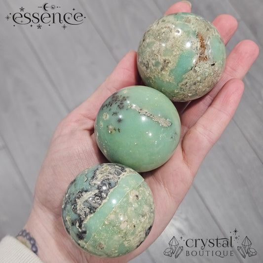 Chrysoprase Spheres