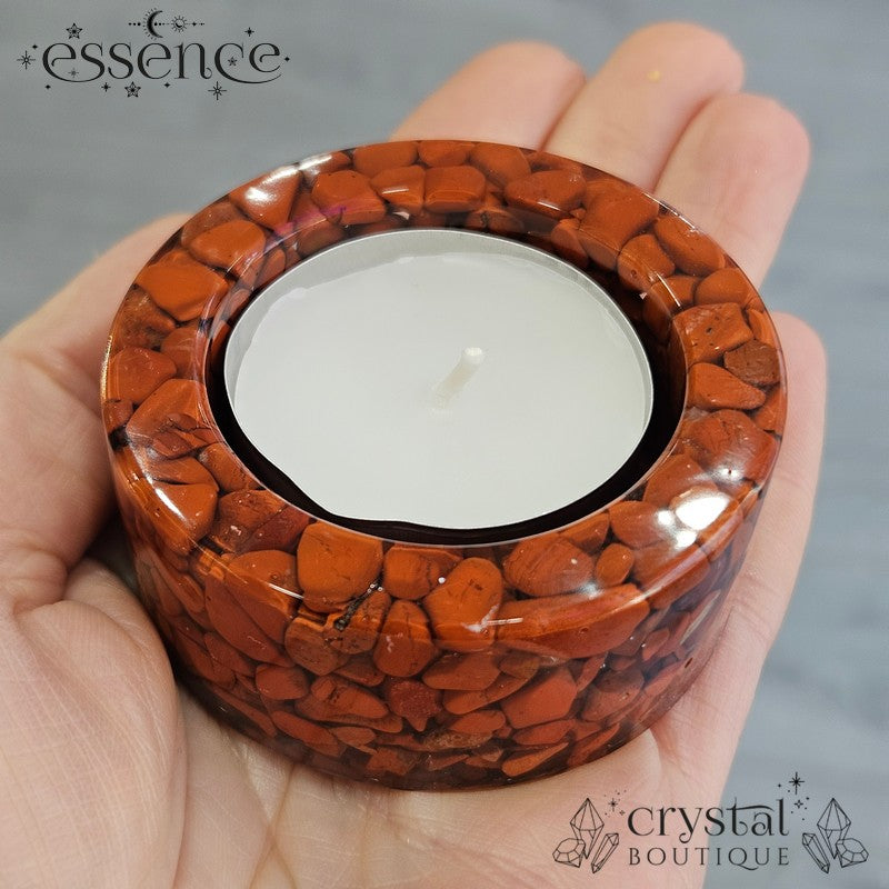 Crystal Chip resin Candle holder /bowls