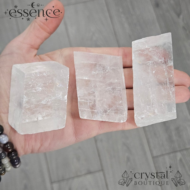Optical Calcite (Iceland Spar) Freeform Blocks